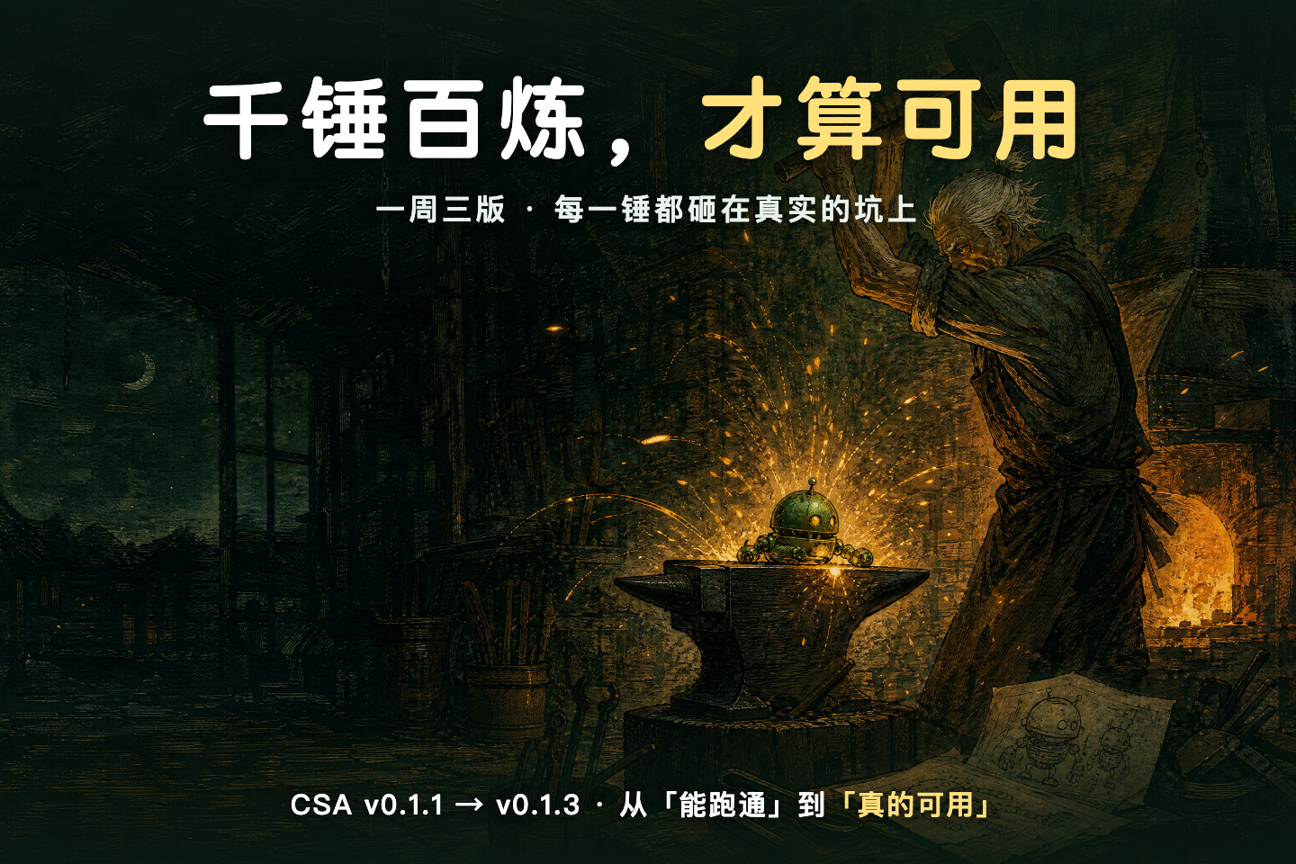 千锤百炼,才算可用